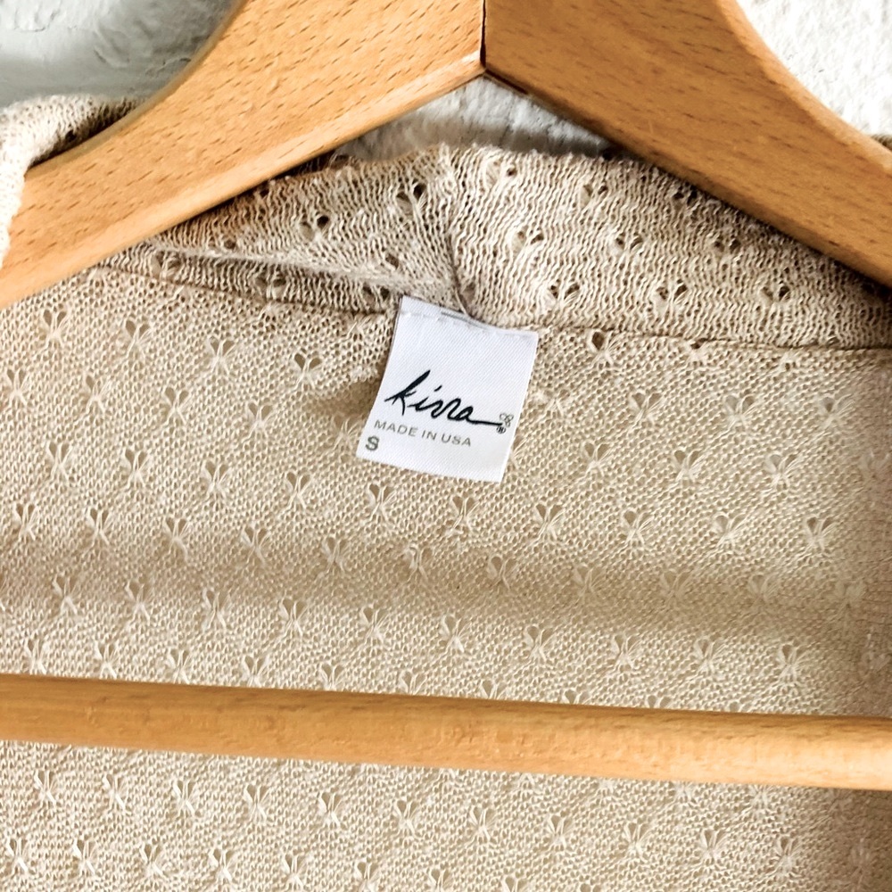 Pacsun Kirra Cream Knitwear Spring Cardigan Top - Picture 3 of 3
